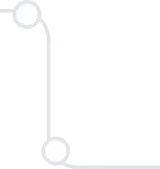 White corner bracket with rounded edges on a black background.